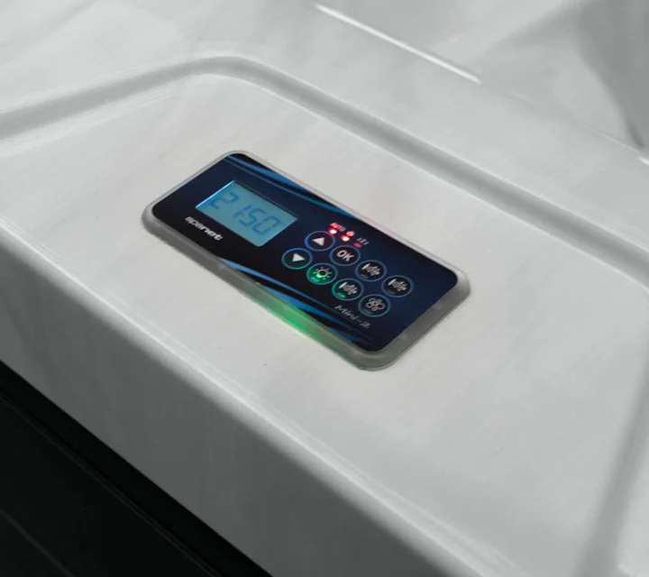 Digital hot tub control panel display